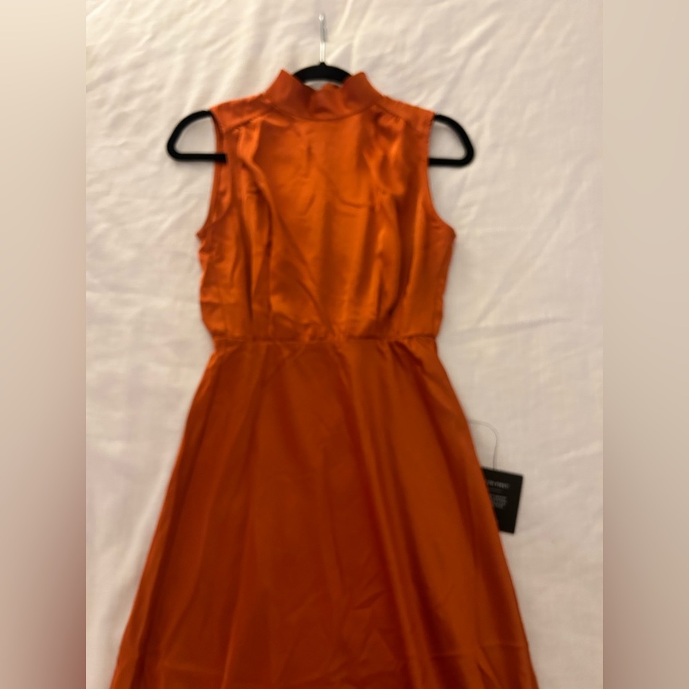 Burnt orange dress